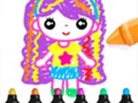 Drawing Games For Girls - Color And Glitter image