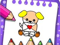 Easy Coloring Valentine image