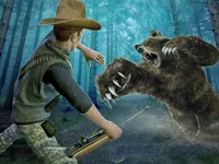 Wild Bear Hunting sniper shooting image
